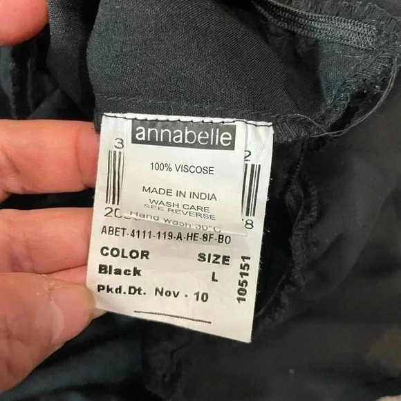 ❤️2/$30❤️[L]Annabelle black sequinned V neck short sleeve Party Blouse - Picture 6 of 6